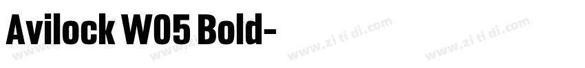 Avilock W05 Bold字体转换